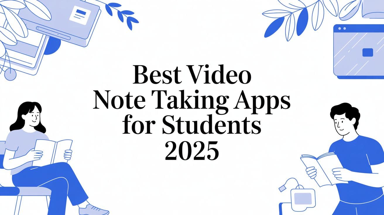 Best video note taking apps for students 2025