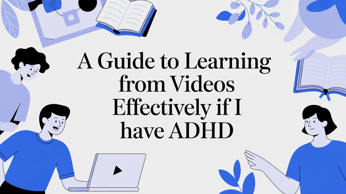 A Guide to Learning From Videos Effectively If I Have ADHD
